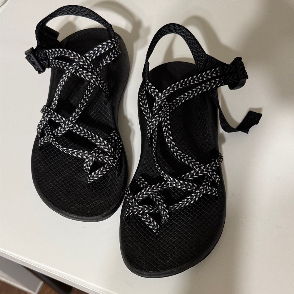 Chaco Black & White Patterned Strap Sandals - image 2